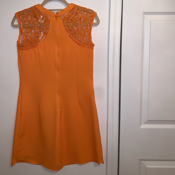 Orange Dress with Lace Detailing - Picture 8 of 11